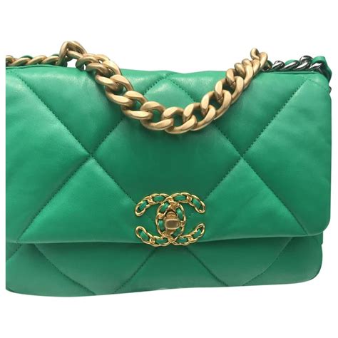 green chanel bag 2018|Chanel handbag green.